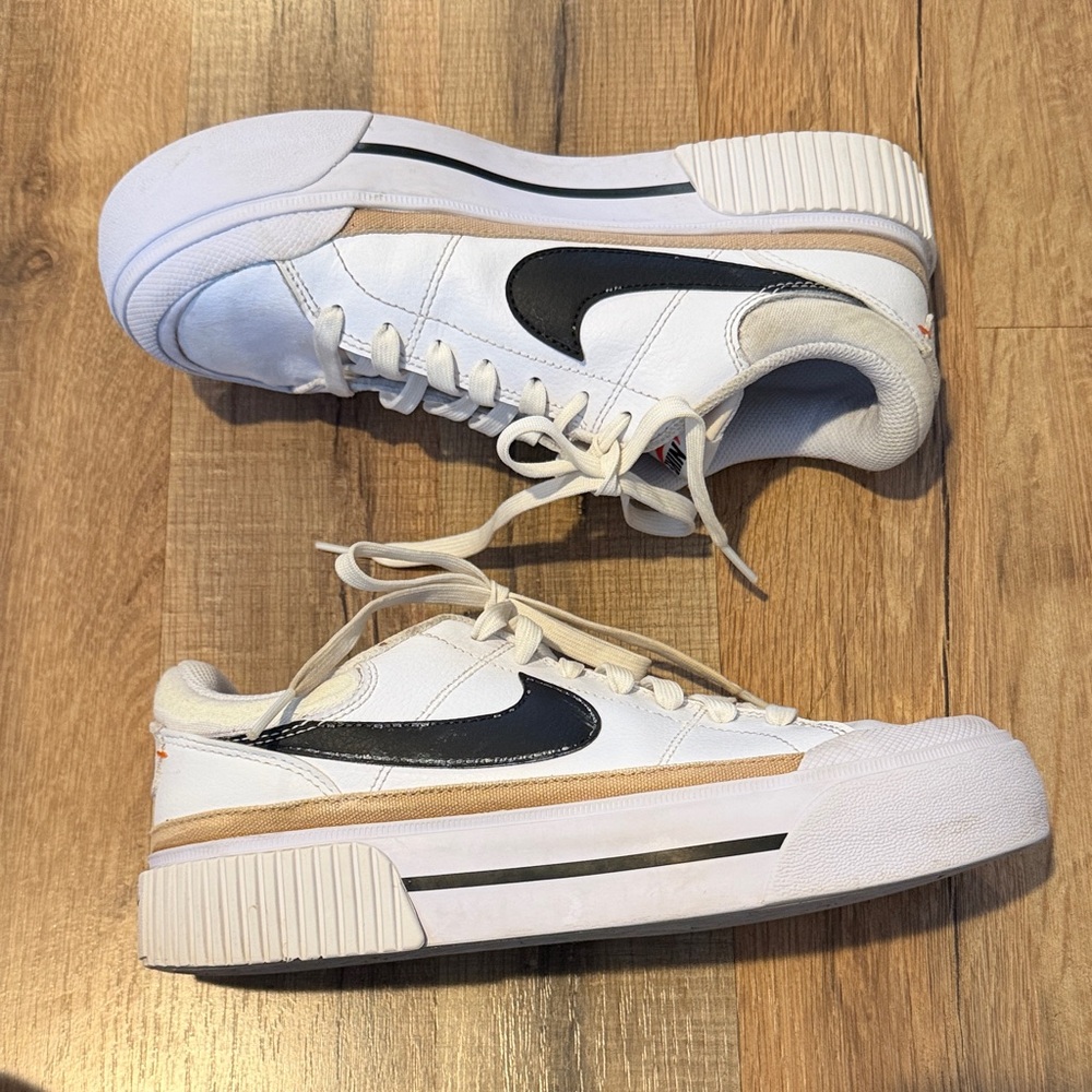 Nike White and Black Athletic Shoes